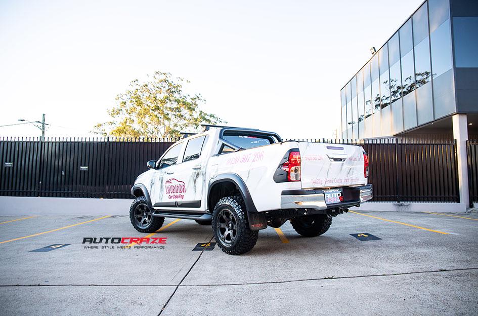 TOYOTA HILUX N80 4WD BEAST BLACK MACHINED WITH DARK TINT